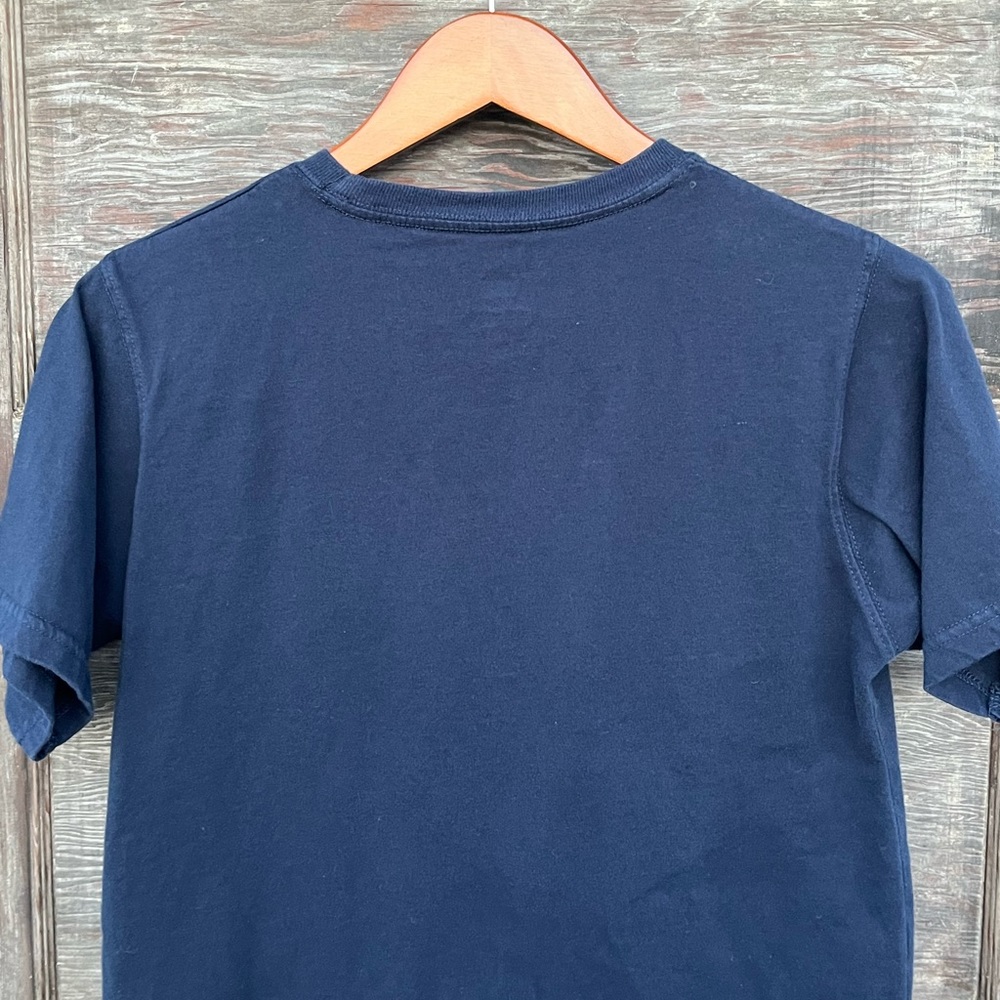 Muscle Car Graphic Short Sleeve Tee “Super Charged 77”, Navy Red Orange | XL - Picture 5 of 8